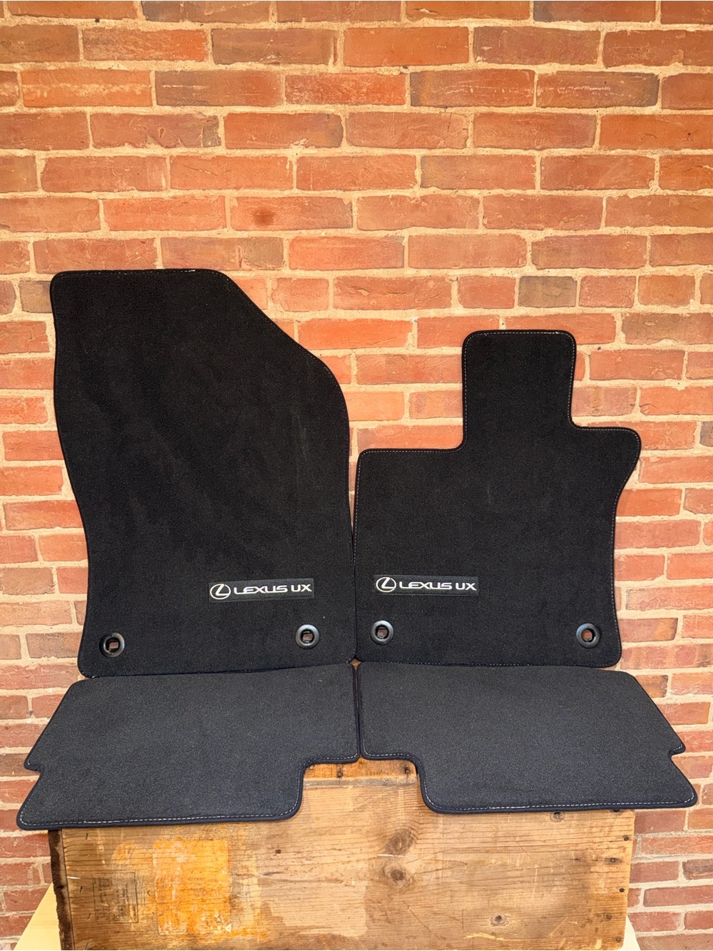 Lexus Car UX Black Carpet Floor Mats - 4 Set Front & Back Protector